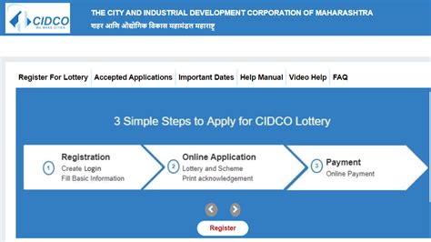 cidco online application|cidco lottery online payment.